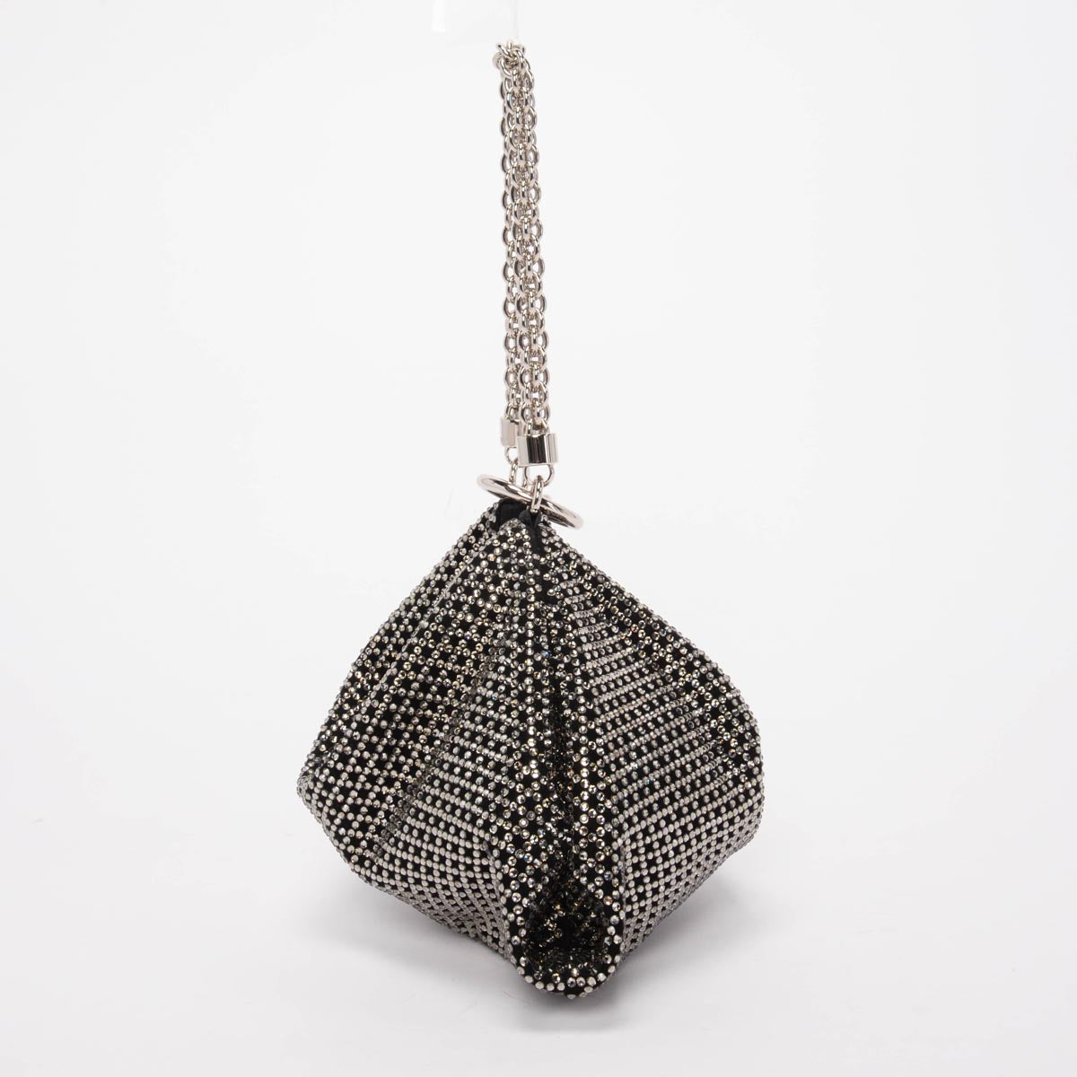 Jimmy Choo Black Crystal Embellished Callie Clutch Bag