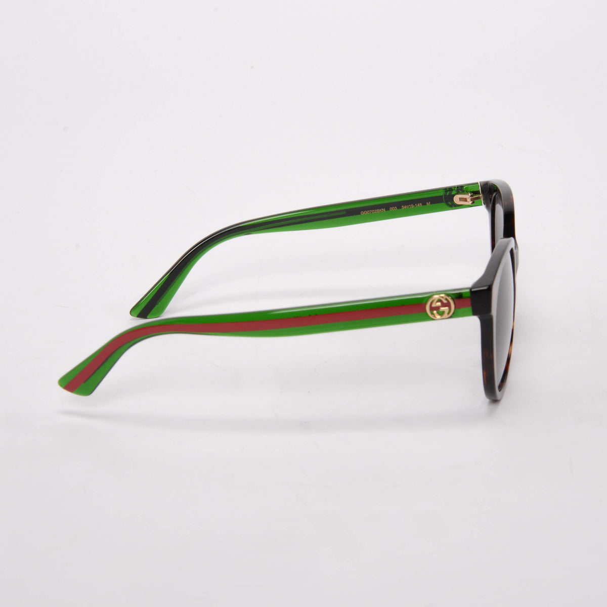 Gucci Havana GG Web Round Sunglasses
