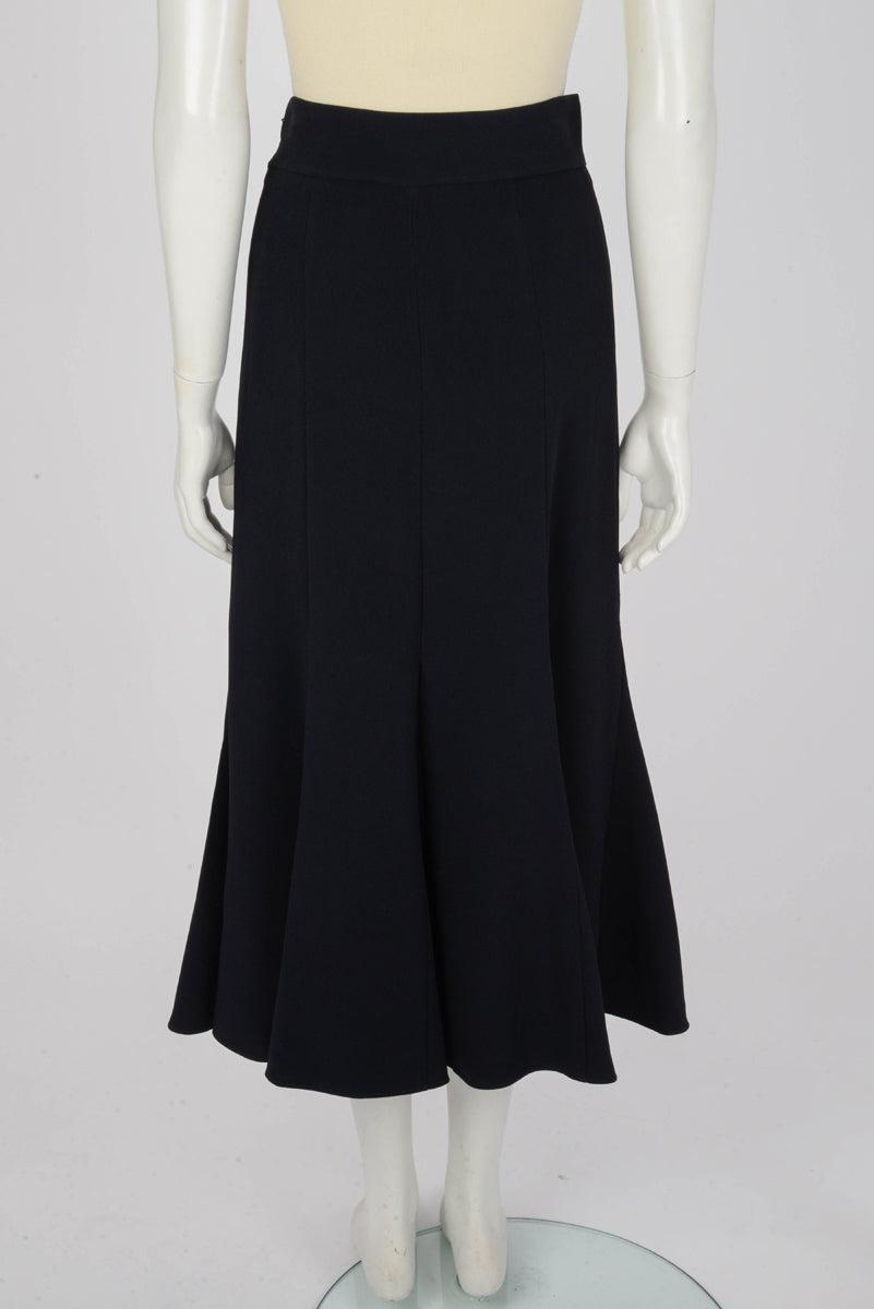 Chloe Navy Gored Skirt FR 34