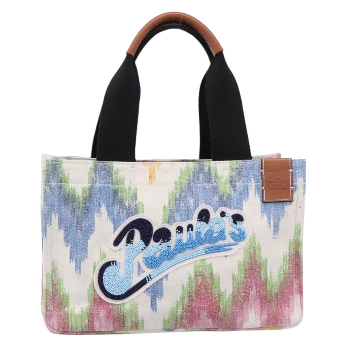 Loewe x Paula's Ibiza Embellished Printed Canvas Tote