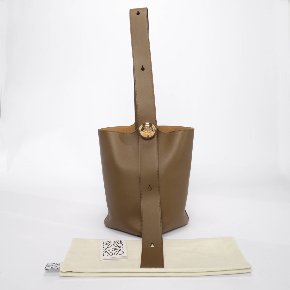 Loewe Tundra Calfskin Medium Pebble Bucket Bag