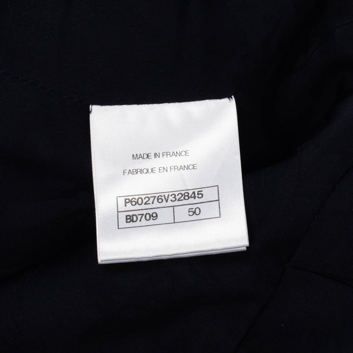 Chanel Dark Navy Lurex Tweed Double Breasted Jacket FR 50