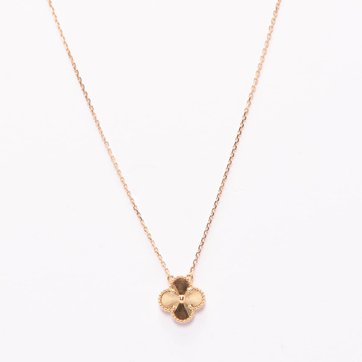 Van Cleef & Arpels 18k Yellow Gold Vintage Alhambra Necklace