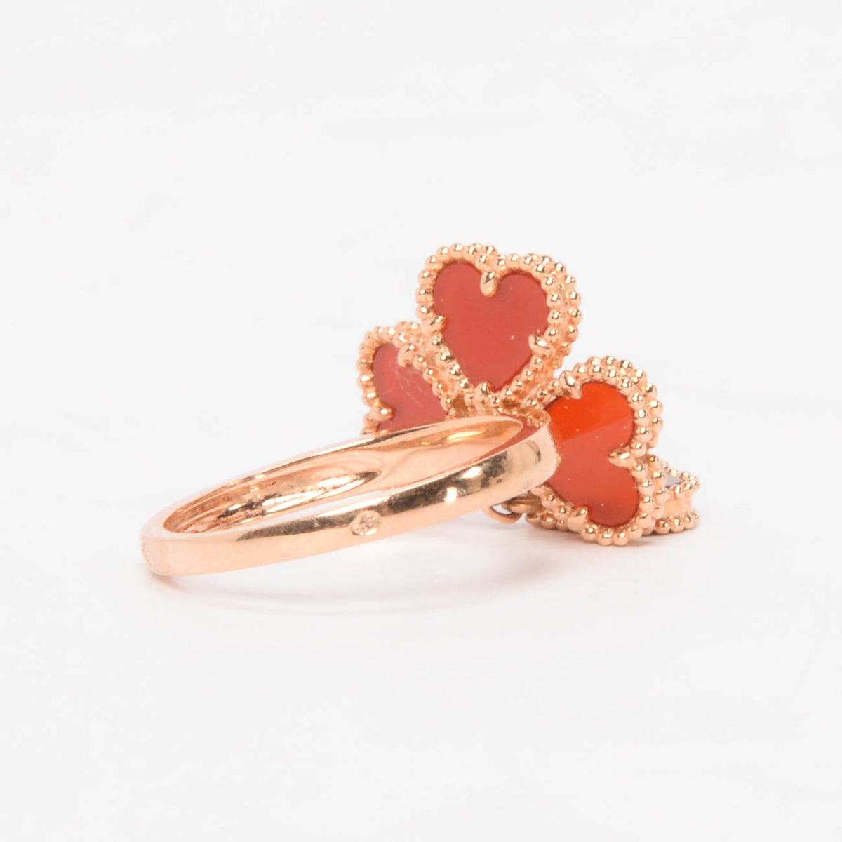 Van Cleef & Arpels Carnelian Sweet Hearts Ring