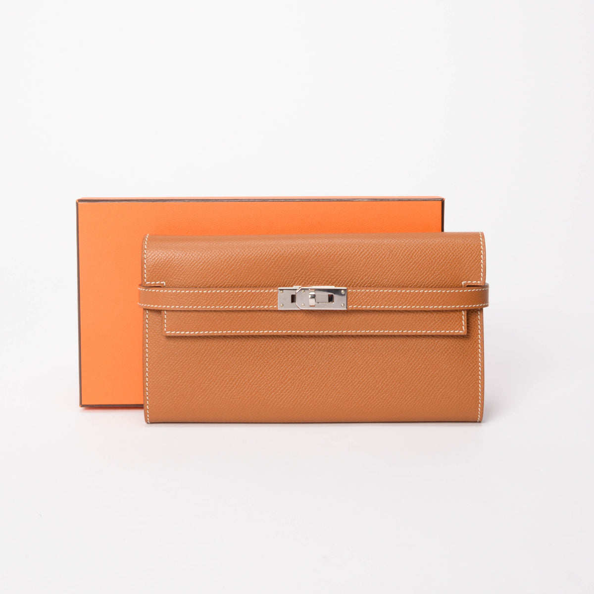 Hermes Gold Epsom Kelly Classic Wallet