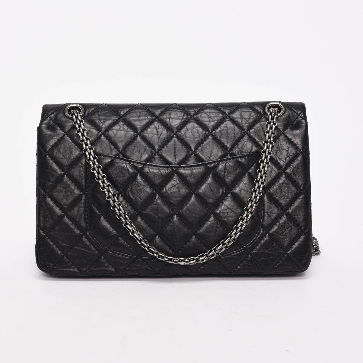 Chanel Black Aged Calfskin 2.55 Reissue 226 Flap Bag