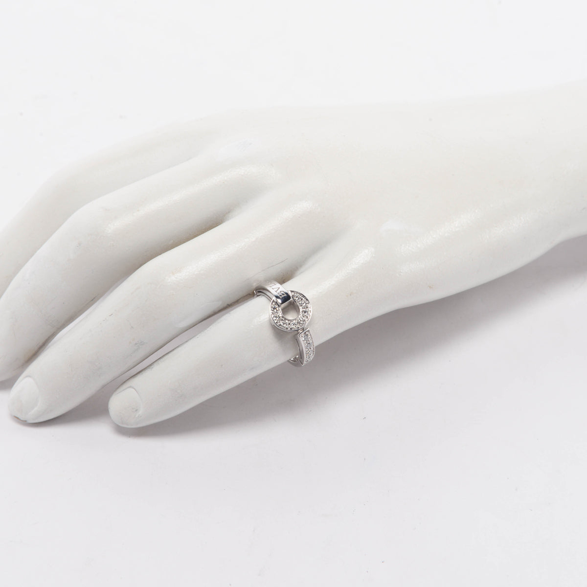 Bulgari 18k White Gold & Diamond Bulgari Bulgari Ring