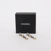 Chanel Gold & Silver Crystal Coco Drop Earrings - Blue Spinach