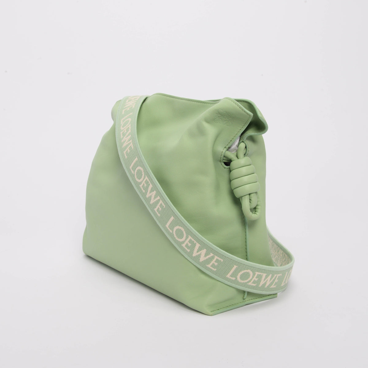 Loewe Mint Green Nappa Medium Monochrome Flamenco Clutch