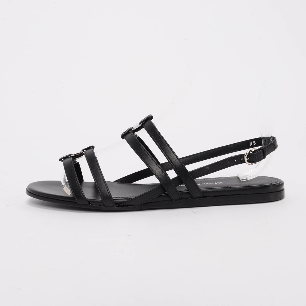 Ferragamo Black Calfskin Typa Sandals 8