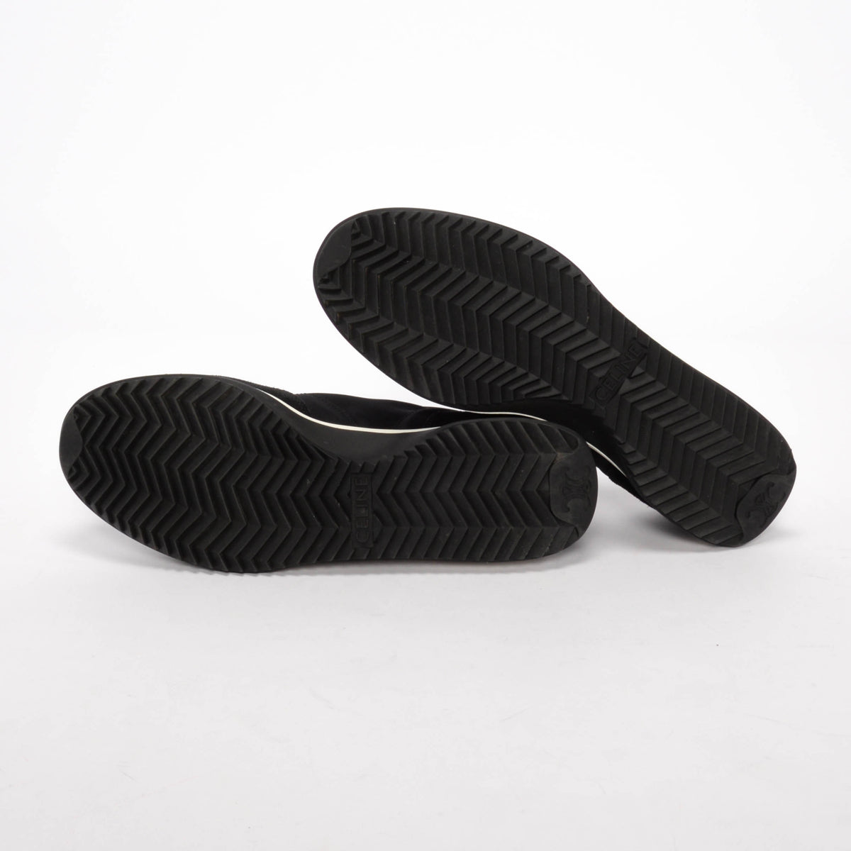 Celine Black Suede & Nylon Racer Sneakers 40