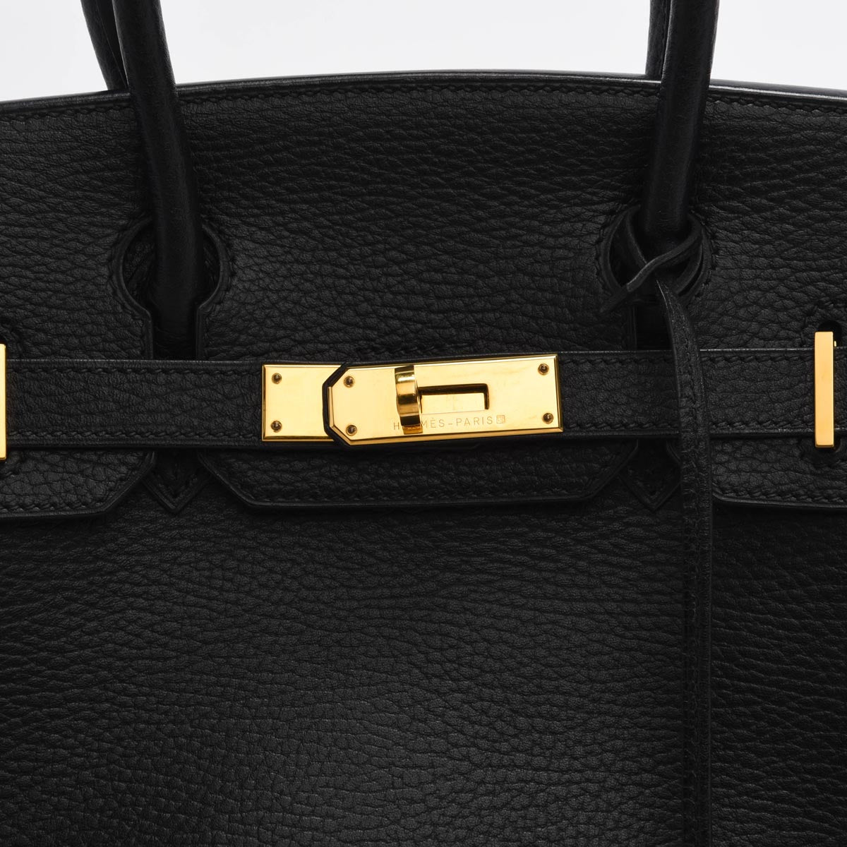 Hermes Black Ardennes Birkin 30 GHW