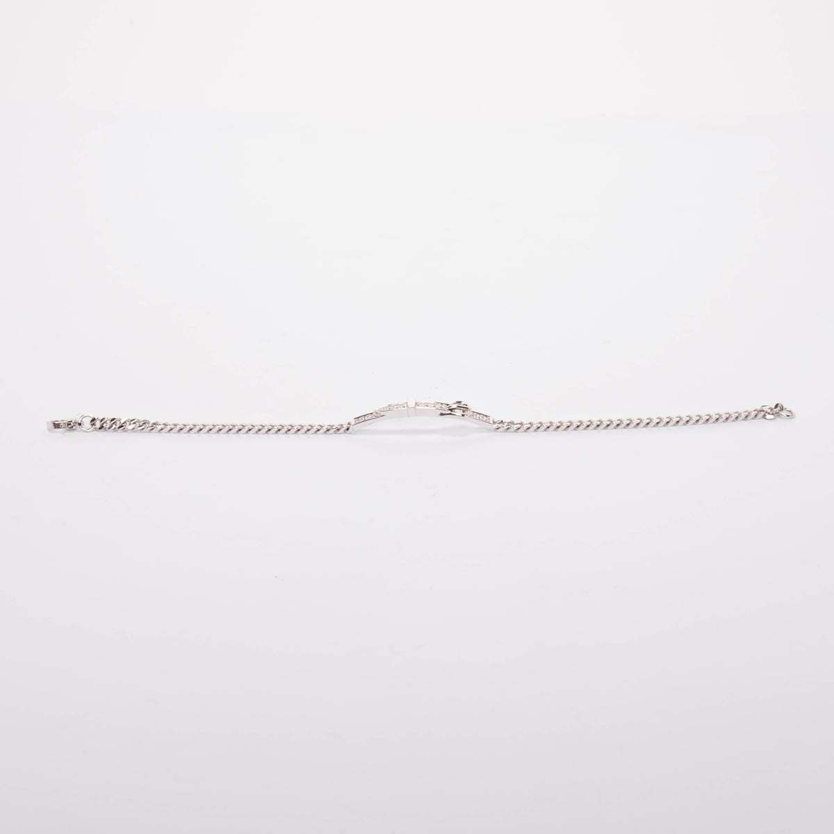 Hermes White Gold & Diamond Etriviere Bracelet