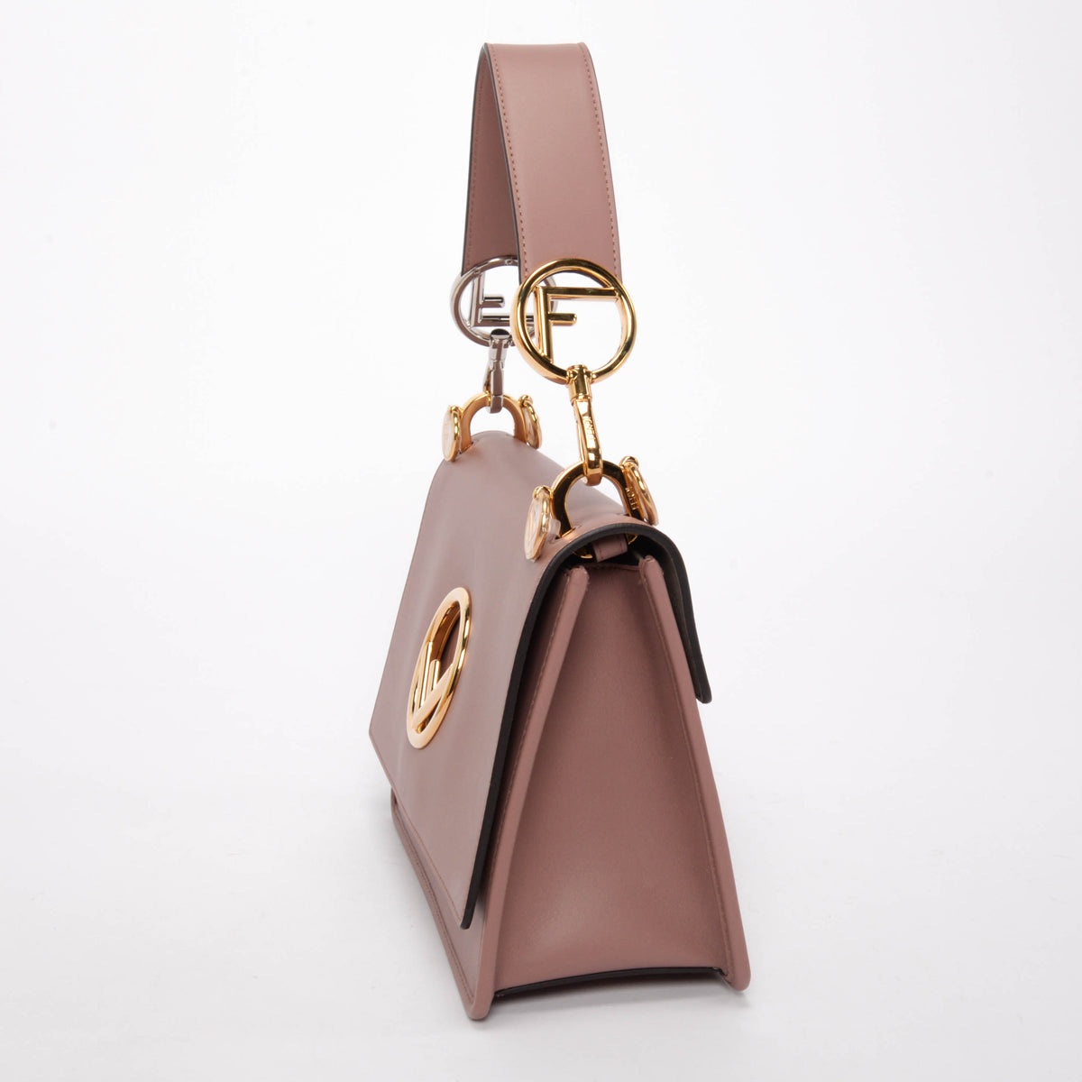 Fendi Rose Vitello Century Opaco Kan I F Shoulder Bag
