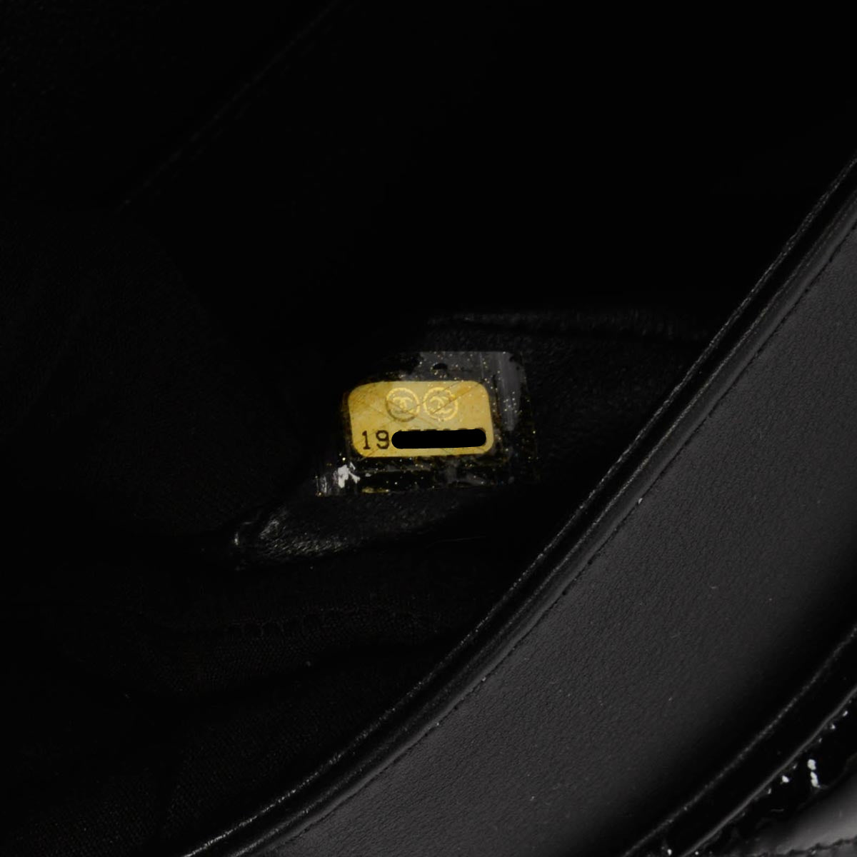 Chanel Black Quilted Patent Large Double Flap Bag