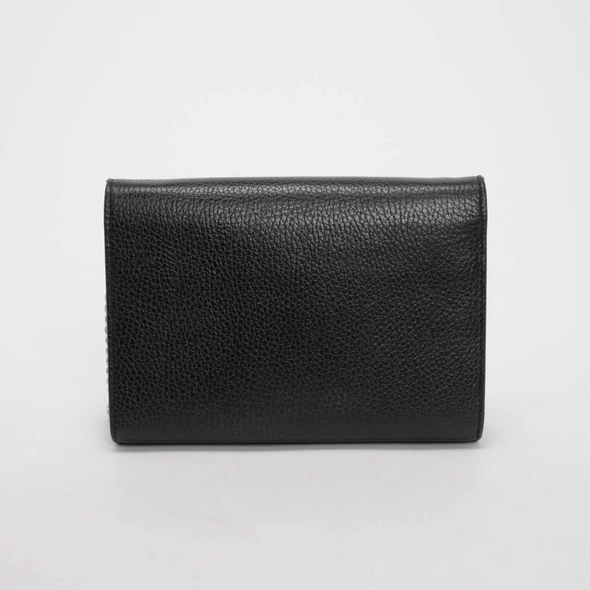 Gucci Black Textured Leather Dionysus Wallet On Chain