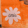 Hermes Orange Silk Amis Pour La Vie Scarf 45 - Blue Spinach