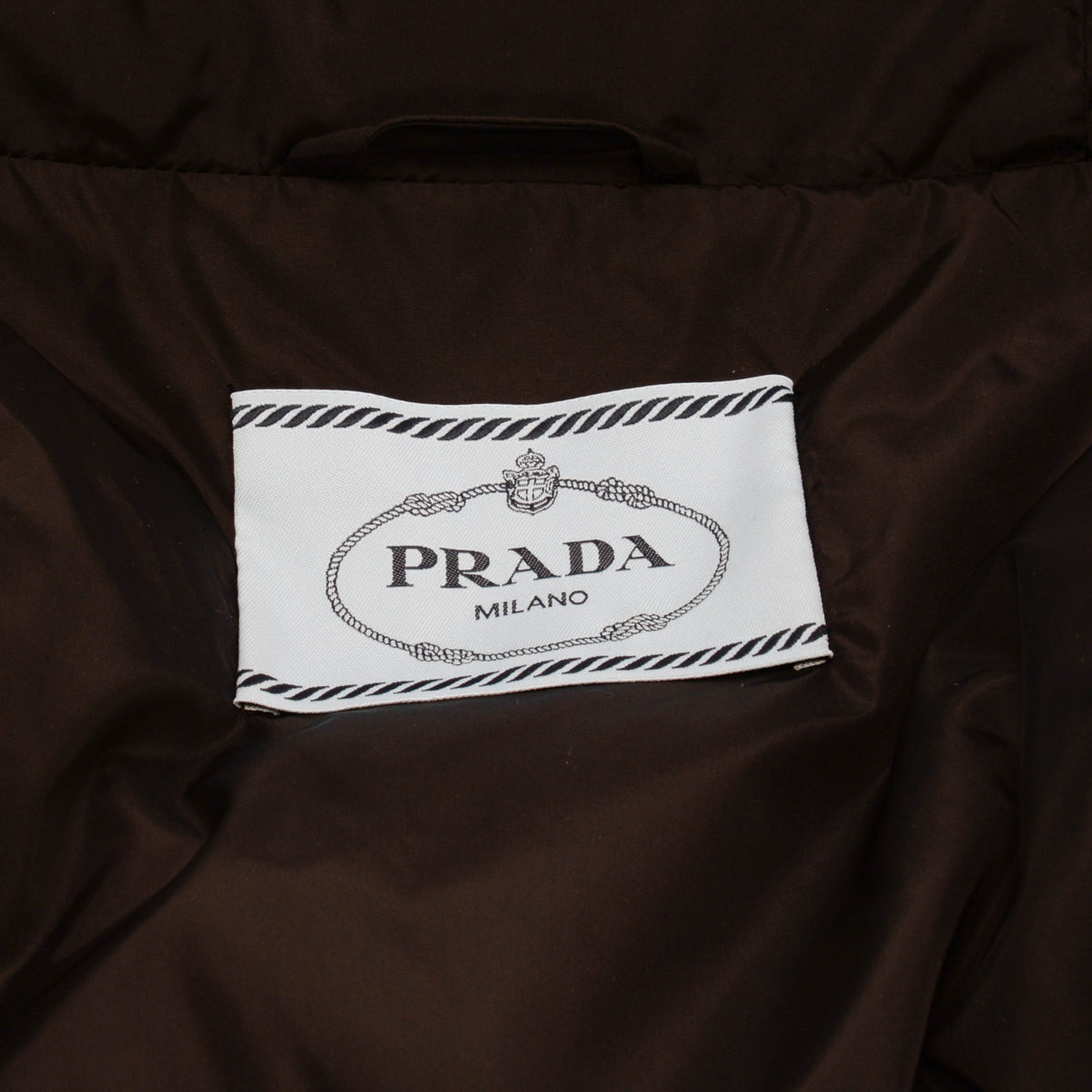 Prada Black Nylon & Fur Hooded Puffer Jacket IT 40