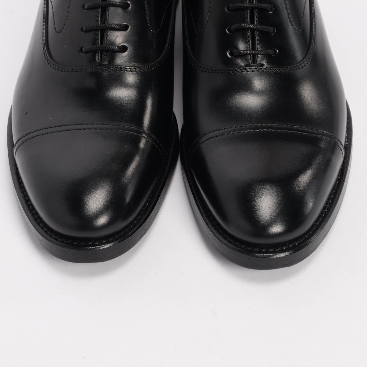 Brunello Cucinelli Black Calfskin Derby Lace-up Shoes 40