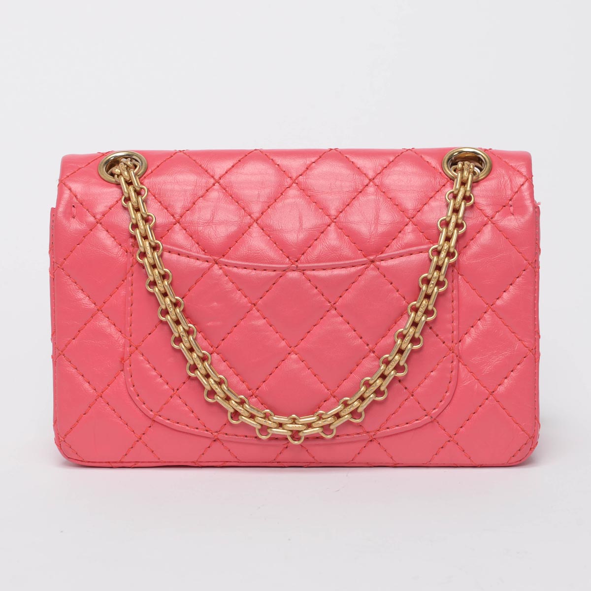 Chanel Pink Aged Calfskin Reissue Mini Flap Bag