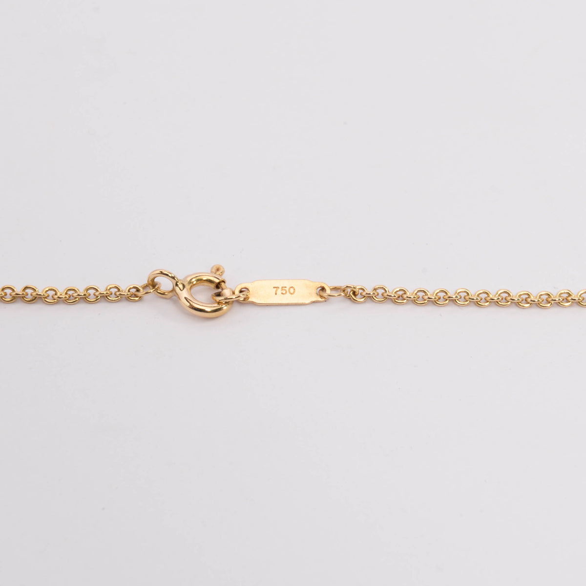 Tiffany & Co 18k Yellow Gold Oval Key Pendant