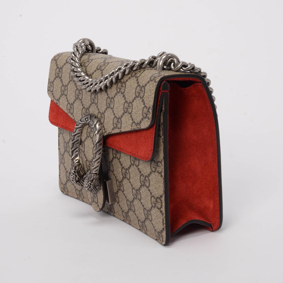 Gucci Red GG Supreme Mini Dionysus Bag