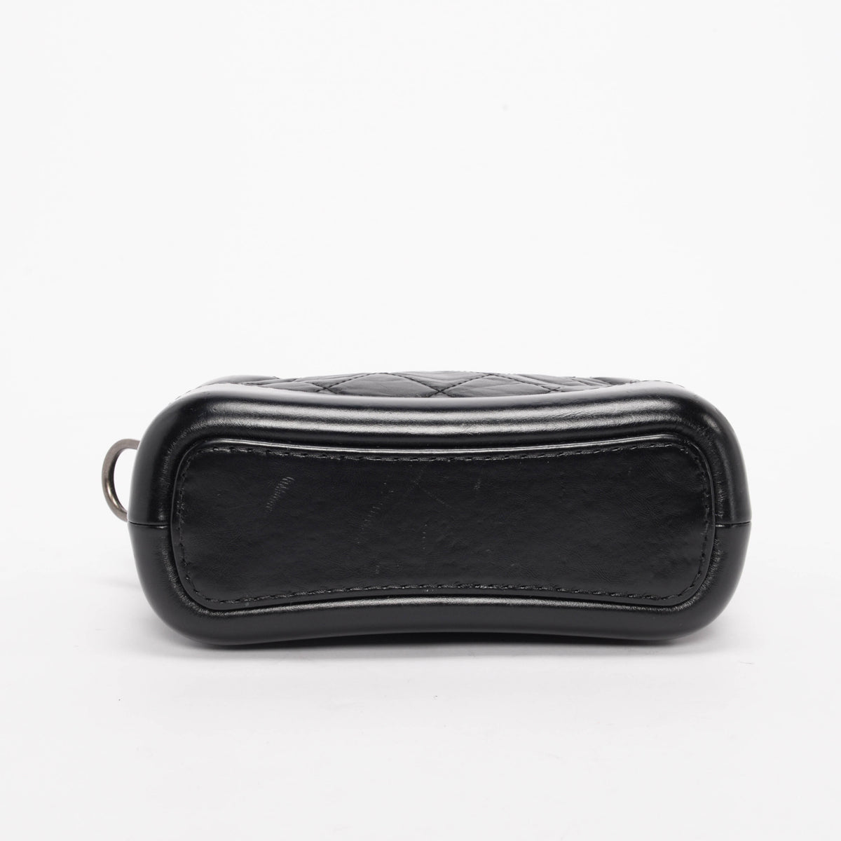 Chanel Black Aged Quilted Calfskin Small Gabrielle Hobo Bag