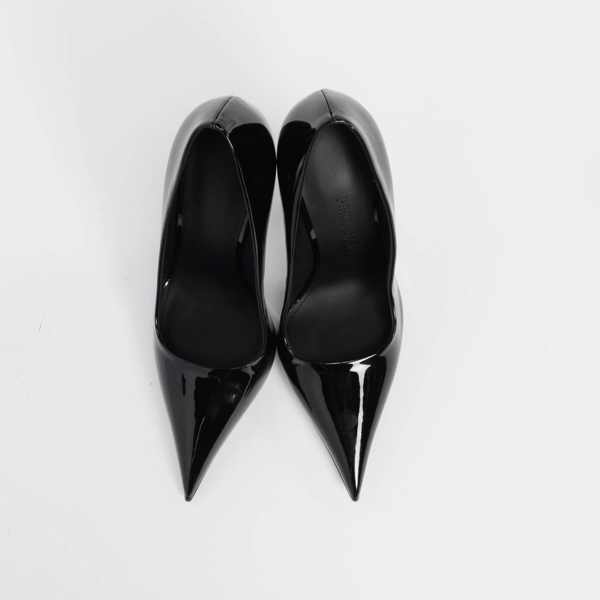 Ferragamo Black Patent Eva Pumps 8.5