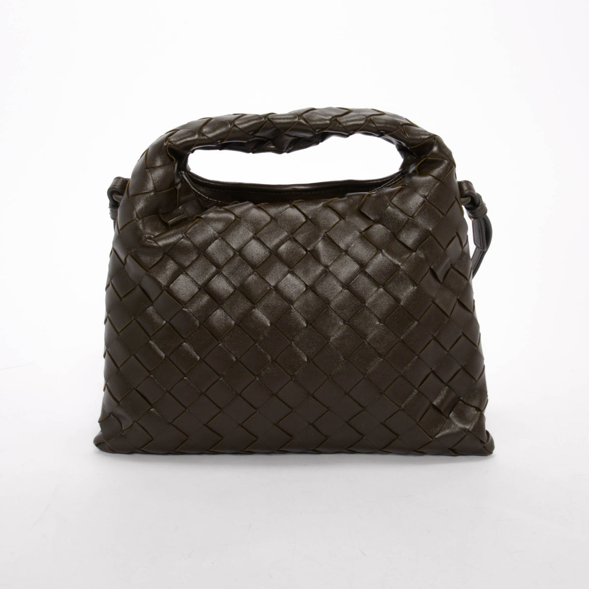 Bottega Veneta Olive Intrecciato Mini Hop Bag