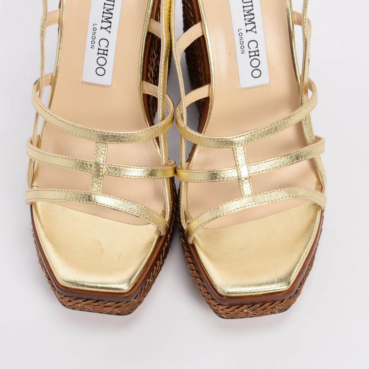 Jimmy Choo Brown Rope Ariela Espadrille Wedges 39