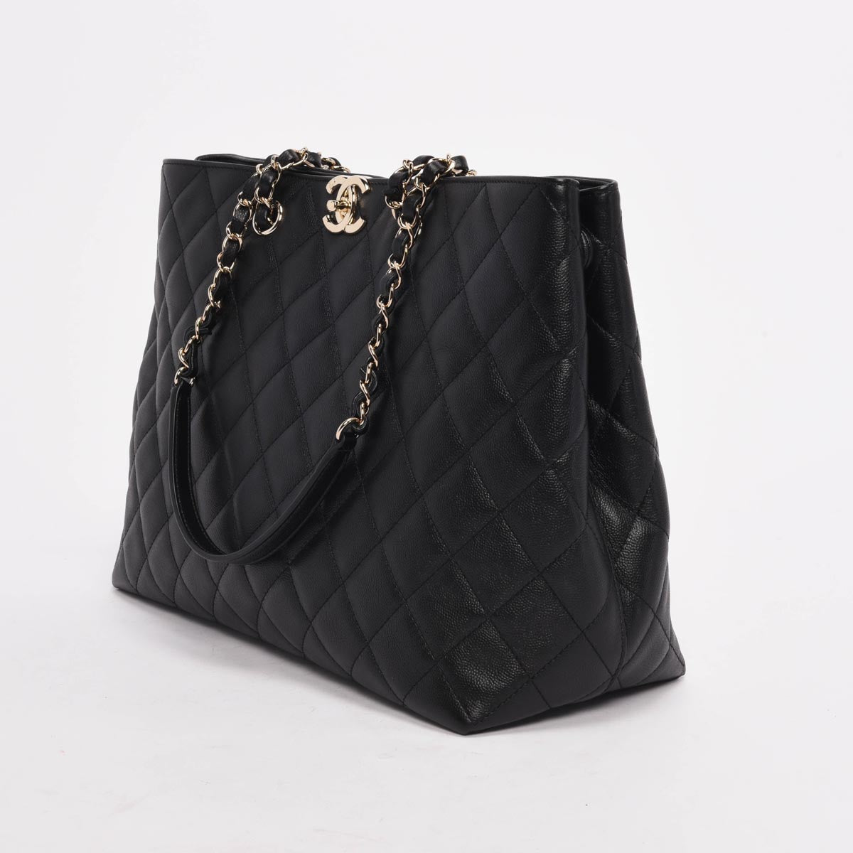 Chanel Black Quilted Caviar Timeless CC Tote