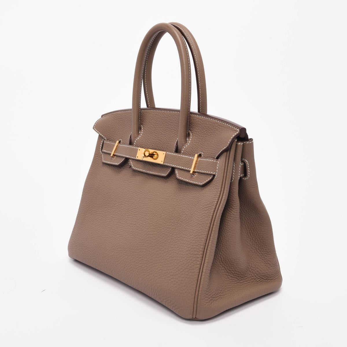 Hermes Etoupe Togo Birkin 30 GHW