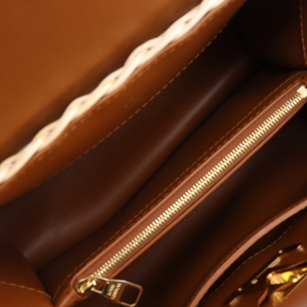 Louis Vuitton Brown Wicker Capucines BB