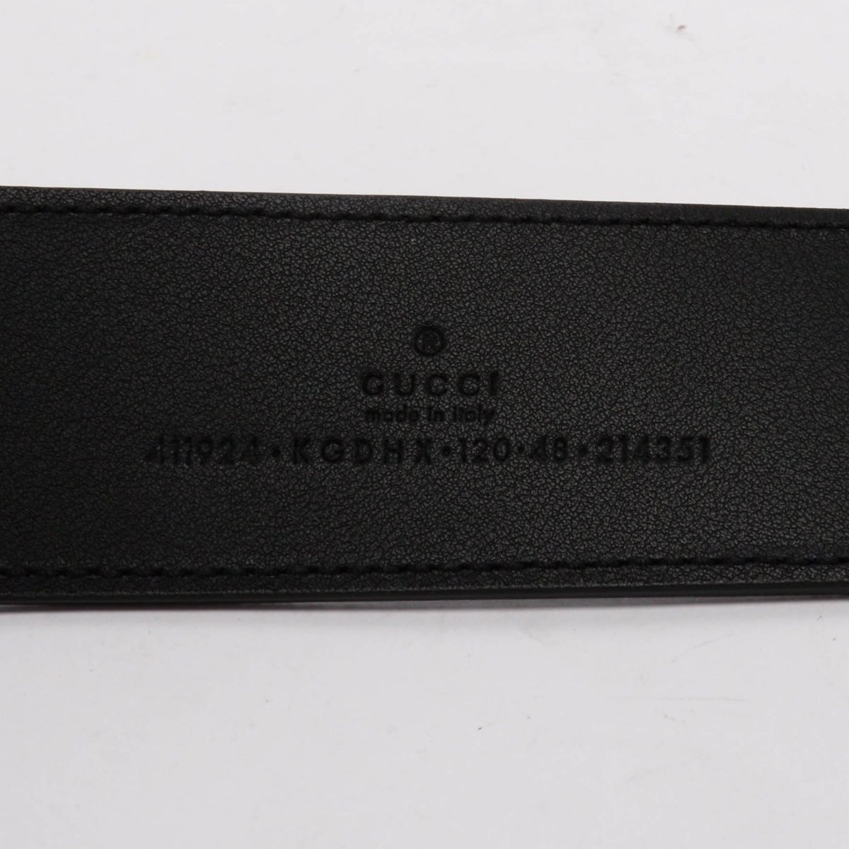 Gucci Black GG Supreme G Buckle Belt