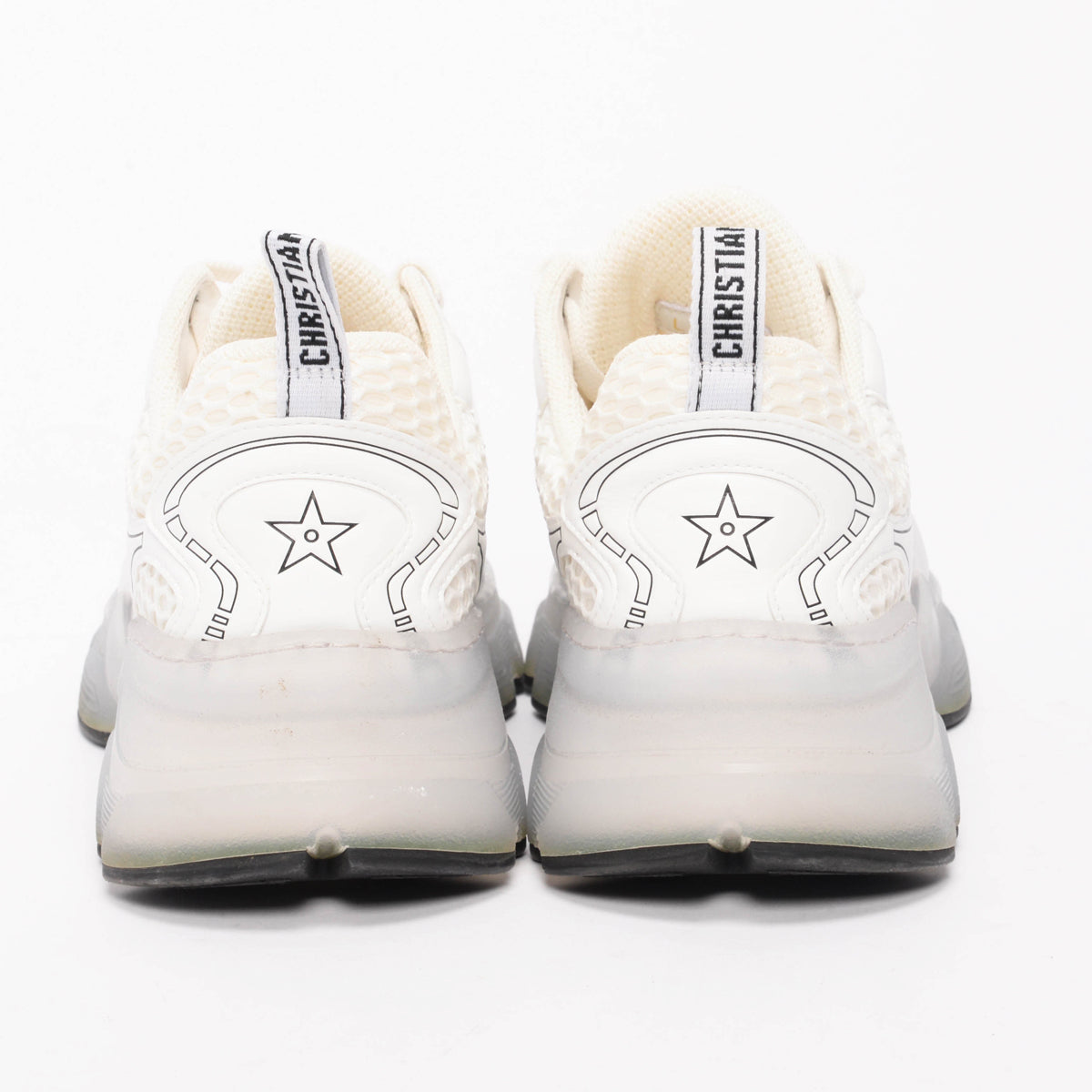 Dior White Mesh Dior Vibe Sneakers 41