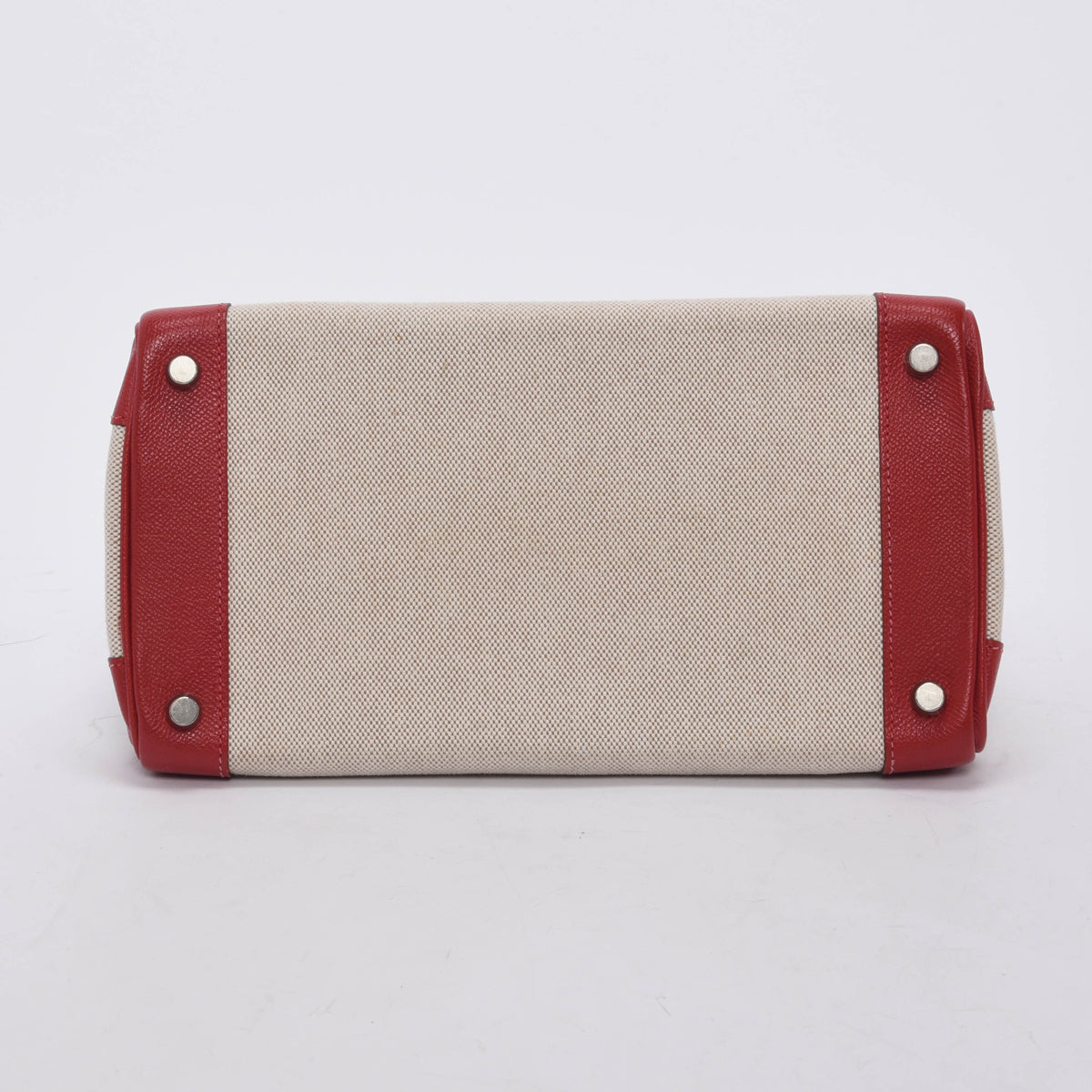 Hermes Rouge Vif Courchevel & Toile H Birkin 30 PHW