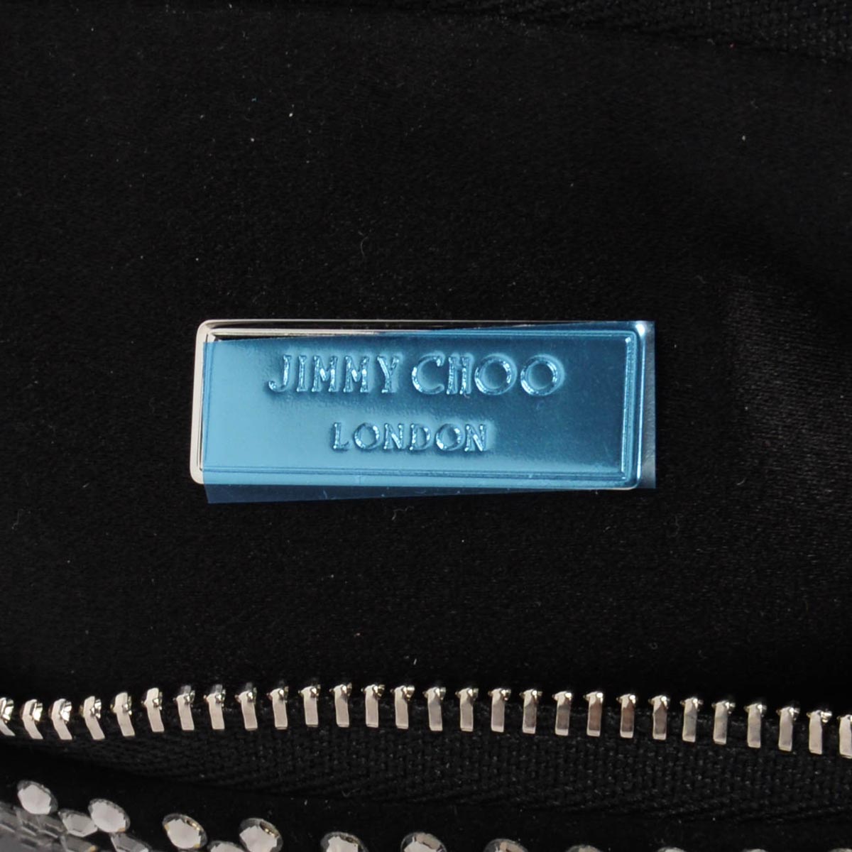 Jimmy Choo Black Crystal Embellished Callie Clutch Bag