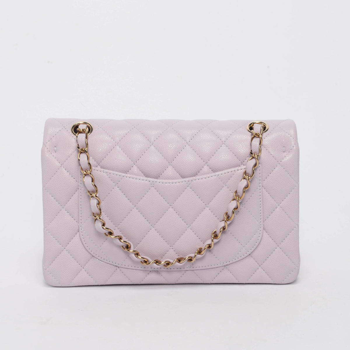 Chanel Lilac Quilted Caviar Small Classic Flap Bag
