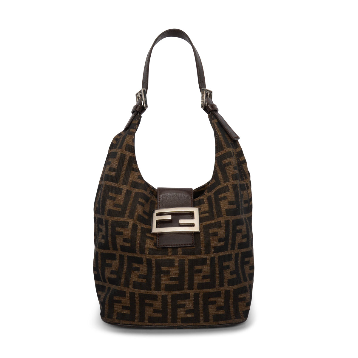 Fendi Tobacco Zucca Hobo Bag