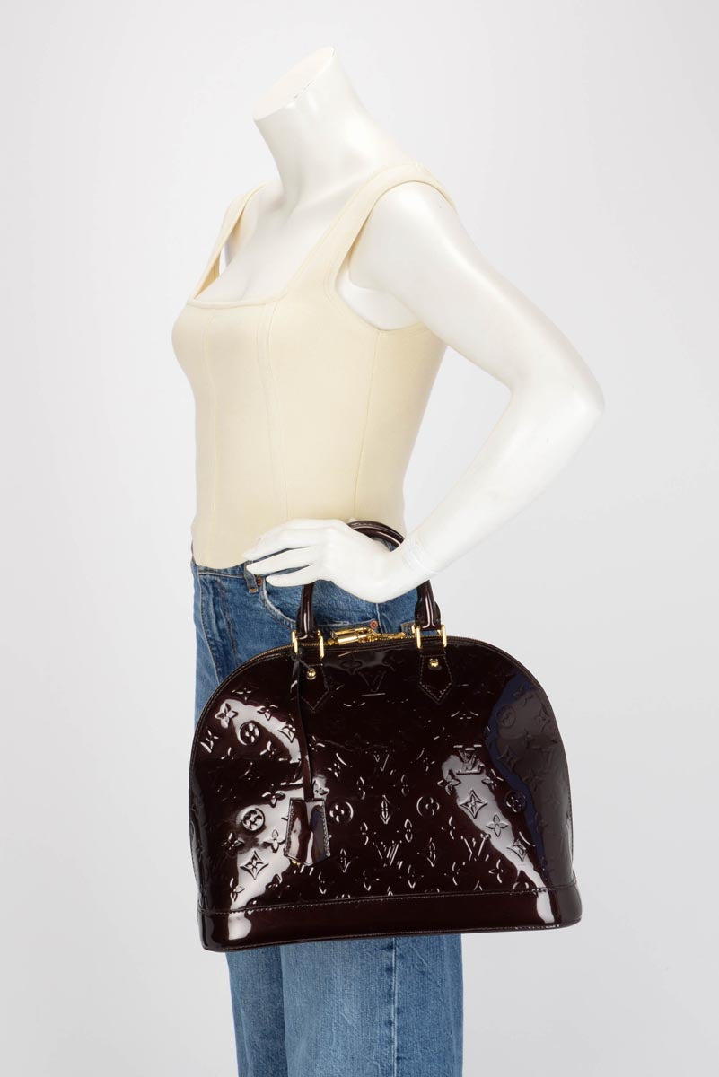 Louis Vuitton Amarante Vernis Alma MM