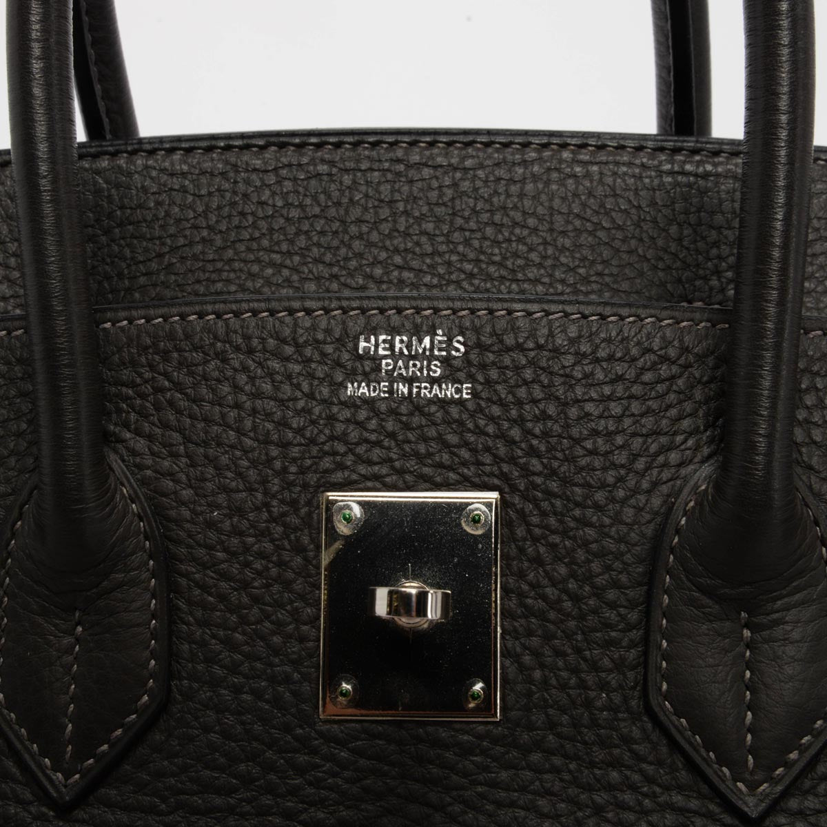 Hermes Graphite Clemence Birkin 35 PHW