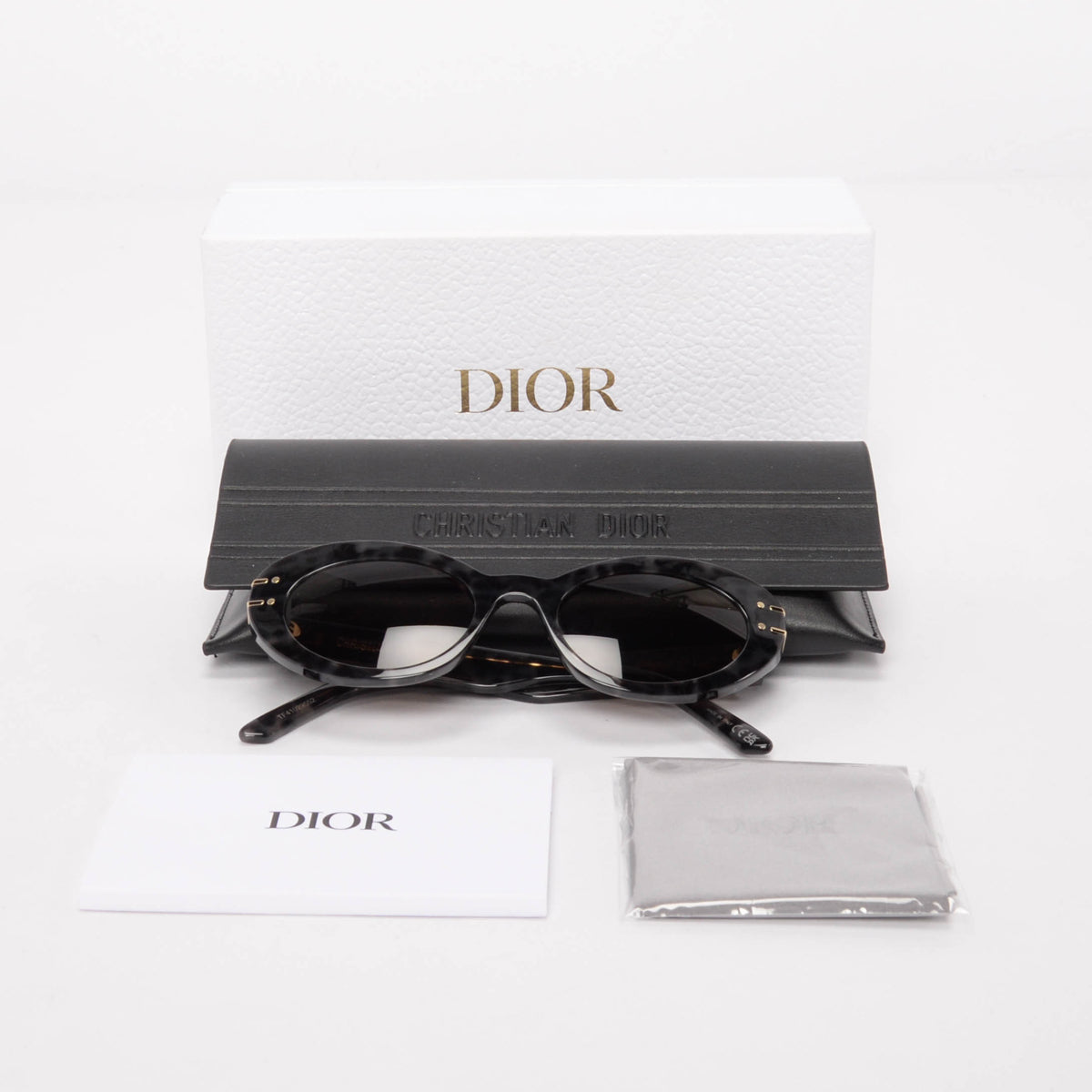 Dior Black Leopard DiorSignature B3U Sunglasses