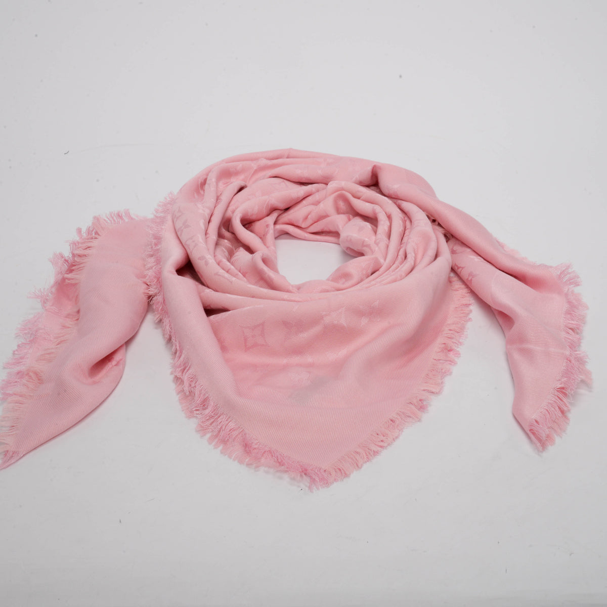 Louis Vuitton Pink Monogram Classic Shawl