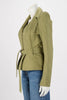 Dior John Galliano Light Khaki Quilted Cotton Belted Jacket FR38 - Blue Spinach