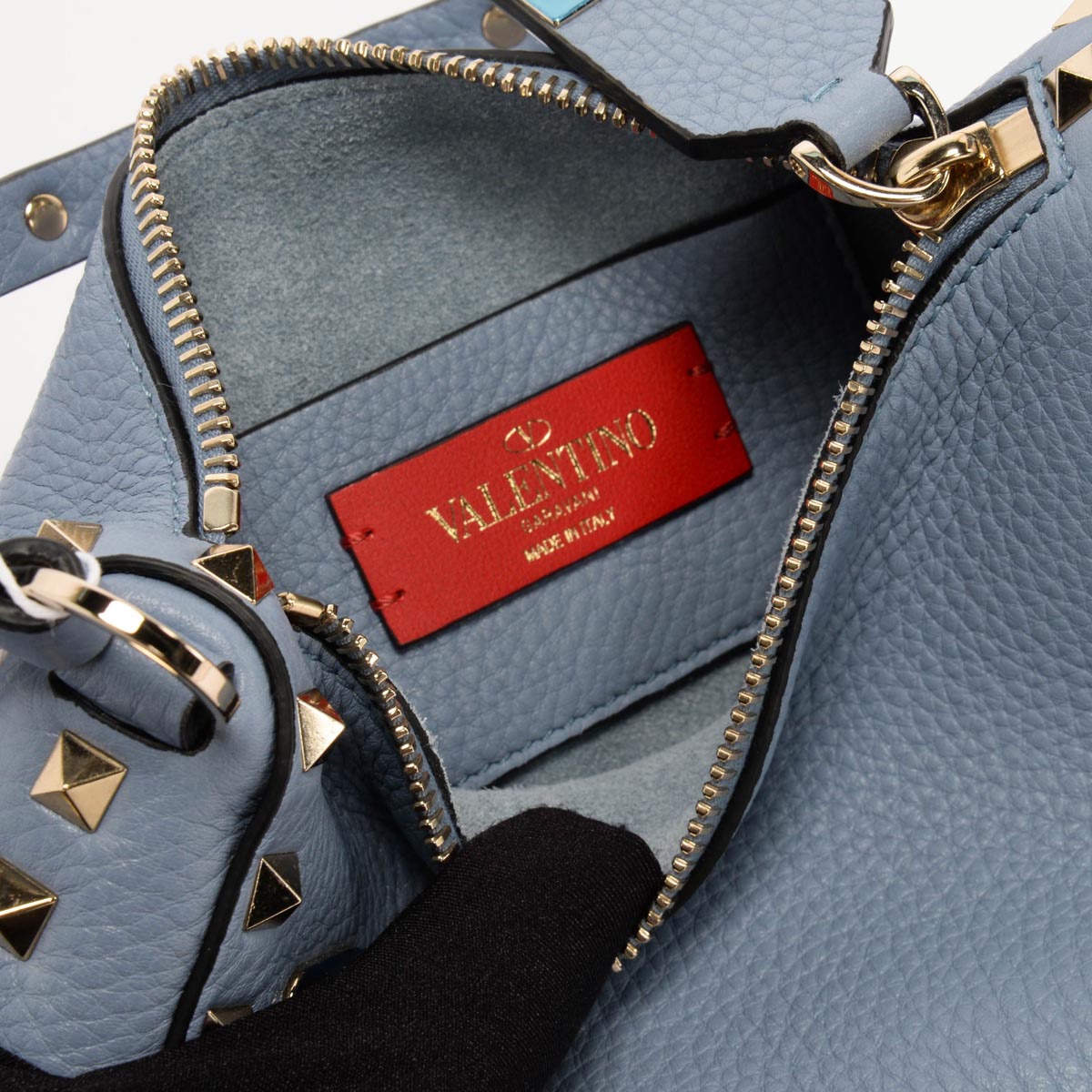 Valentino Niagara Grainy Calfskin Small Cross Body Bag