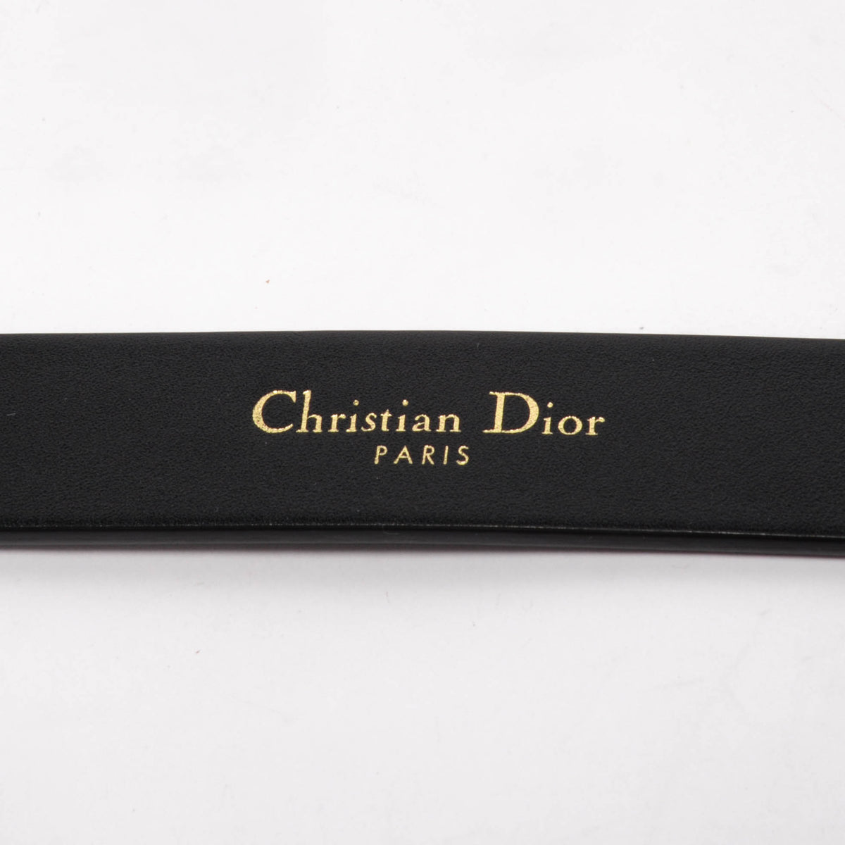 Dior Black Ultrasoft Calfskin Saddle Belt