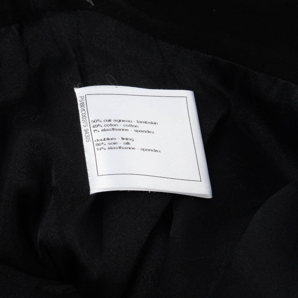 Chanel Black Suede Applique Flower Pants FR 40