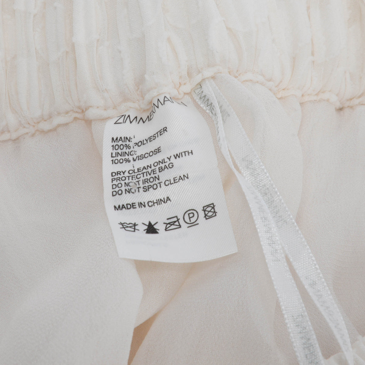 Zimmermann Ivory Polka Dot Pleated Pants 1