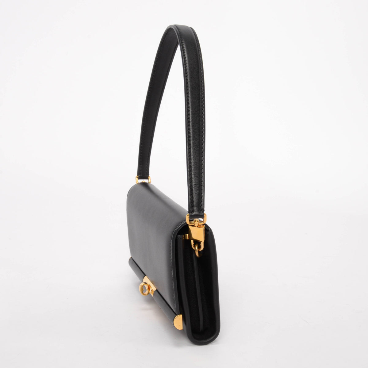 Dolce & Gabbana Black Leather Marlene Shoulder Bag
