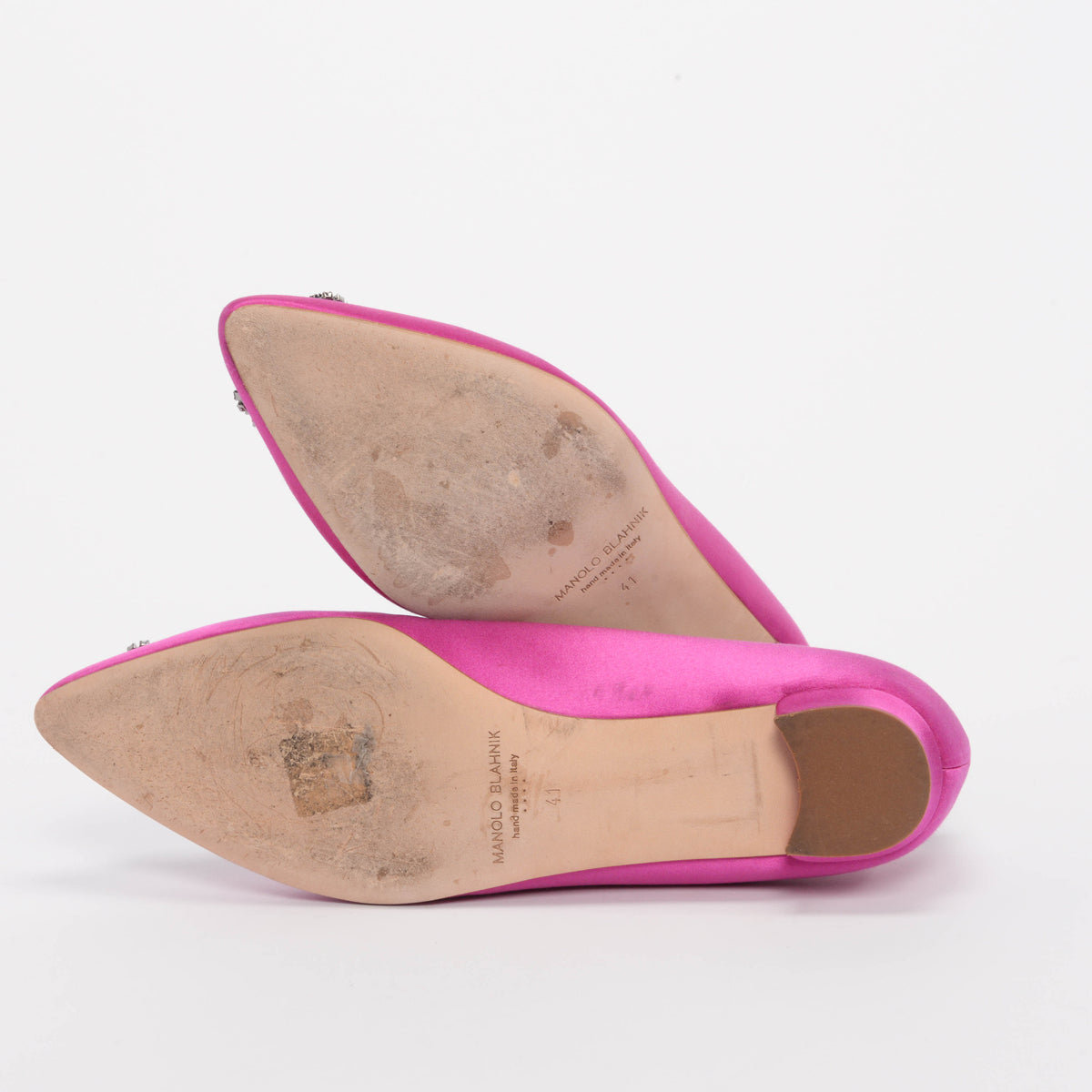 Manolo blahnik hangisi flats pink on sale